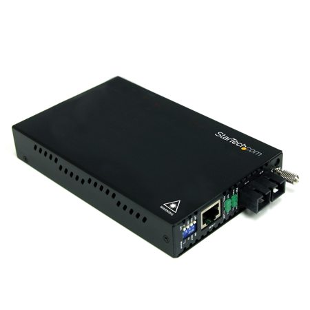 StarTech 10/100 Mbps Single Mode SC Fiber Media Converter, 30km Maximum Transfer Distance