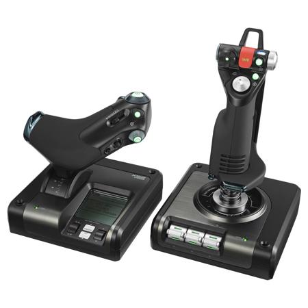Logitech G Pro Flight X52 Pro Flight System with Professional H.O.T.A.S Throttle and Stick Simulation Controller for PC