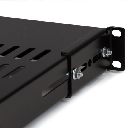 StarTech 1U Adjustable Mounting Depth Vented Rack Mount Shelf