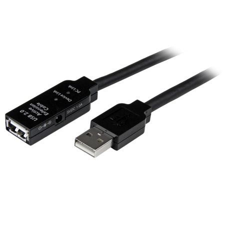 StarTech 15m / 49.21' 4 Pin USB 2.0 Male to Female Active Extension Cable
