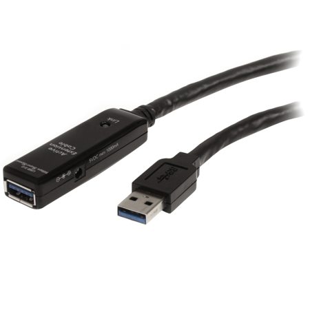 StarTech 10m / 32.81' USB 3.0 Active Extension Cable with 9 Pin USB A Male to 9 Pin USB A Female Connector