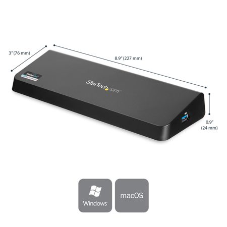 StarTech USB 3.0 4K Docking Station for Laptops