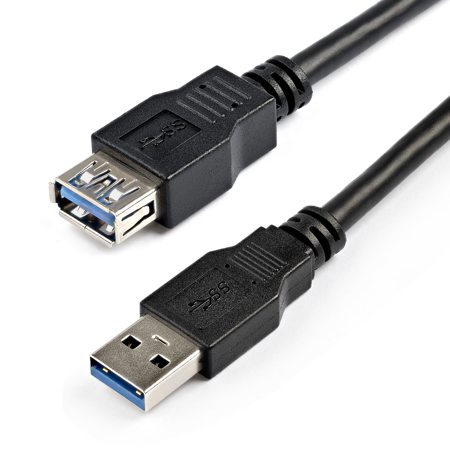 StarTech 2m / 6.56' SuperSpeed USB 3.0 Extension Cable with 9 Pin USB 3.0 A Male to Female Connector, 24/28 AWG