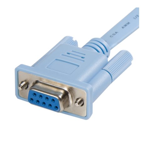 StarTech 6' RJ45 to DB9 Cisco Console Management Router Cable, 24 AWG, Blue