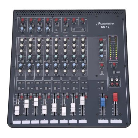 Studiomaster C6-12 12-Channel Compact Audio Mixer