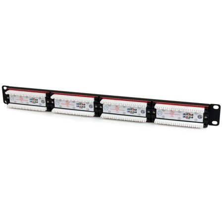 StarTech 24 Port 1U Rackmount Cat 6 110 Patch Panel