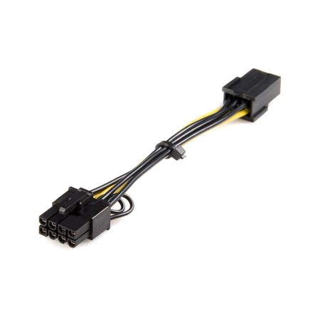 StarTech 6.1" PCI Express 6 Pin to 8 Pin Power Adapter Cable