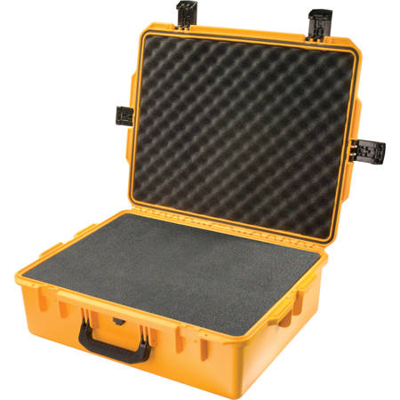 Pelican iM2700 Case, Watertight, Padlockable Case, with Multilayer Cubed Foam Interior, Yellow
