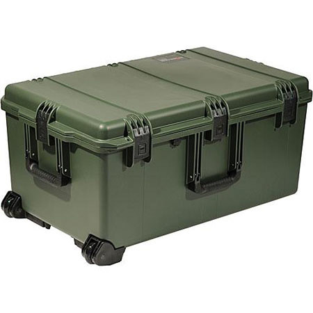 Pelican Storm iM2975 Watertight Padlockable Case w/Wheels & Padded Divider-Olive