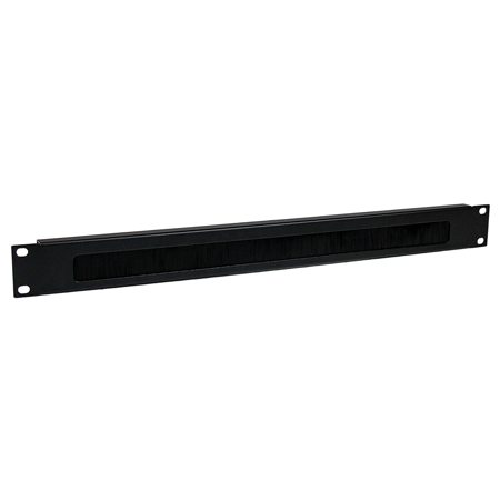 StarTech 1U Brush Strip Horizontal Server Rack Cable Management Panel