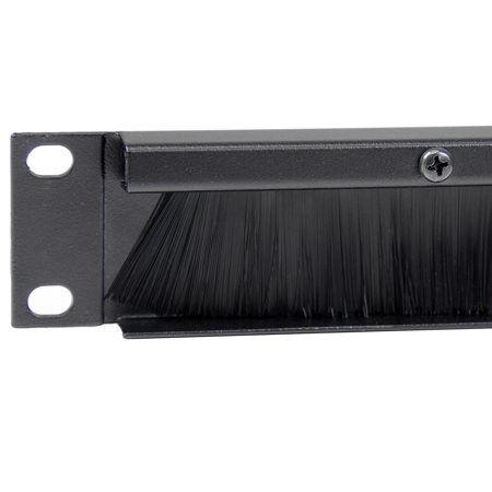 StarTech 1U Brush Strip Horizontal Server Rack Cable Management Panel