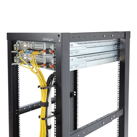 StarTech 1.8x3.9" 1U Vertical Server Rack Cable Management D-Ring Hook