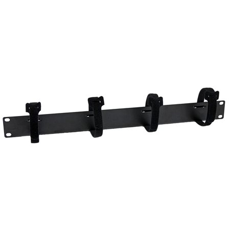 StarTech 1U Hook & Loop 4 Loop Horizontal Server Rack Cable Management Panel