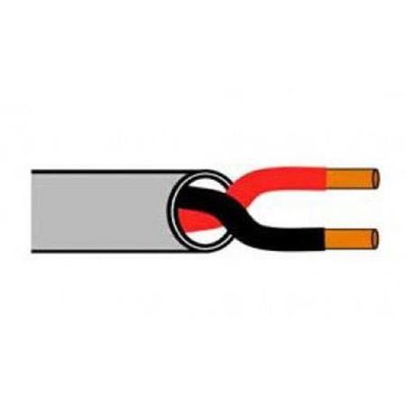 Securitytronix 2 Conductor Stranded Cable, 18 AWG, 1000' Spool, Gray Jacket