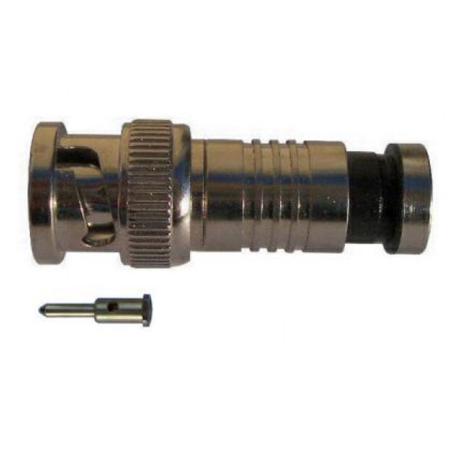 Securitytronix BNC Compression Connector for RG-59 Coaxial Cable, 2 Piece