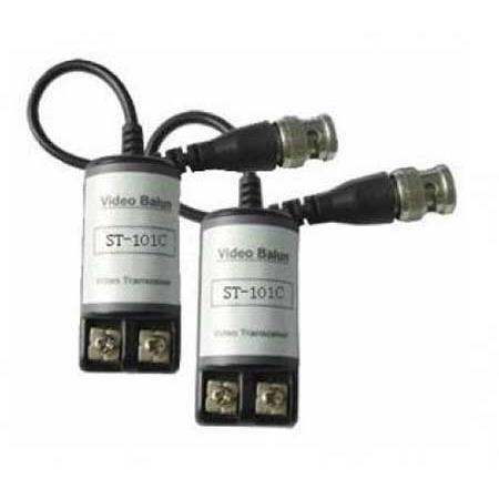 Securitytronix 1 Channel Composite Video Balun Kit with Strain Relief