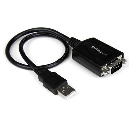 StarTech 1' USB to RS232 Serial DB9 Adapter Cable with COM Retention