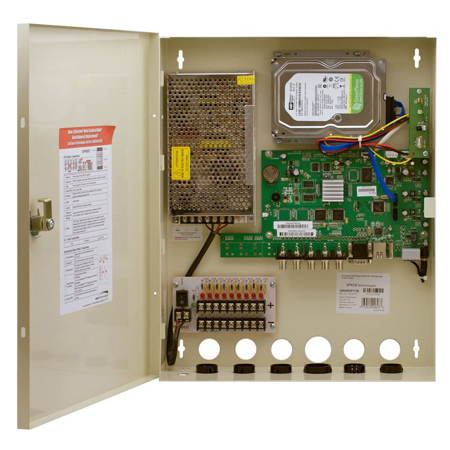 Speco Technologies 4CH H.264 D1 Wall Mount DVR with 1TB HDD and Power Supply