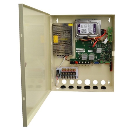 Speco Technologies 8CH 1080p HD-TVI Wall Mount DVR with Power Supply & 1TB HDD