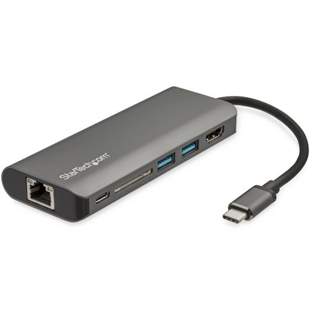 StarTech USB-C Multiport Travel Dock Adapter with 4K HDMI, Space Gray