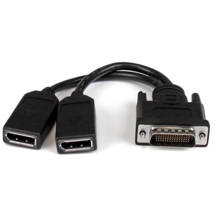 StarTech 8" 32 AWG LFH 59 Male to Dual DisplayPort DMS 59 Female Cable
