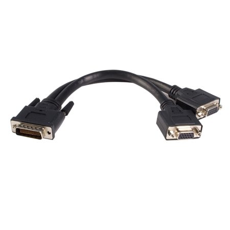 StarTech 8" DMS 59 Male to Dual VGA Y Female Cable