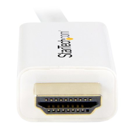 StarTech 6' Mini DisplayPort to HDMI Converter Cable, White