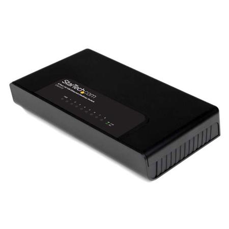 StarTech 8 Port 10/100Mbps Desktop Wall Mount Network Fast Ethernet Switch