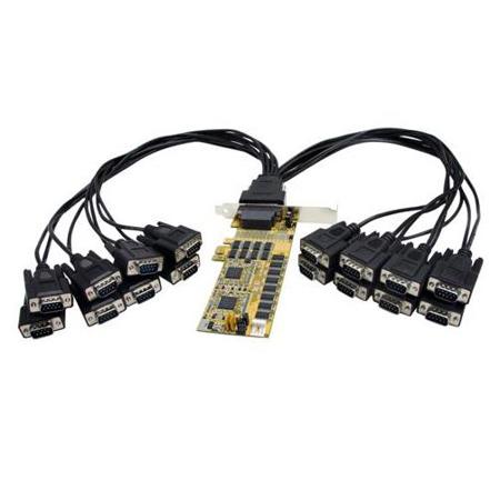 StarTech 16 Port Low Profile RS232 PCI Express Serial Card with Cable