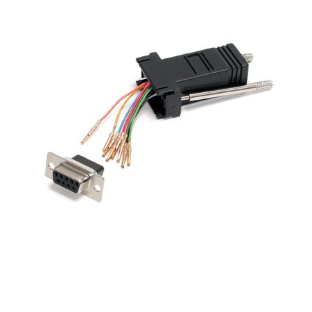 StarTech 9 Pin DB-9 D-Sub Female to RJ-45 Female Modular Adapter