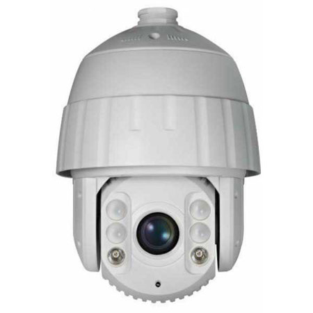 Securitytronix IP-NP302 Outdoor 2MP PTZ IR Dome Camera, 20x Optical Zoom, White