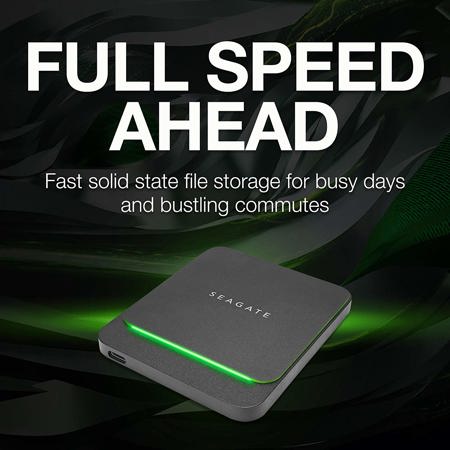 Seagate BarraCuda 500GB USB Type-C Fast External SSD
