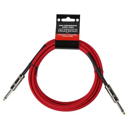 Strukture 10' Instrument Cable, 6mm Woven, Red