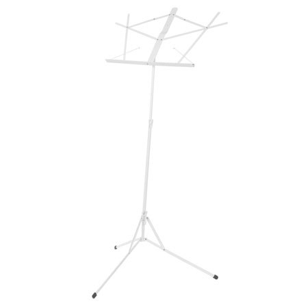Strukture 3-Part Adjustable Music Stand with Bag, Gloss "Frost White"