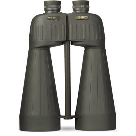Steiner 15x80 M1580 Military Porro Prism Binocular, 3.7 Deg Angle of View, Green
