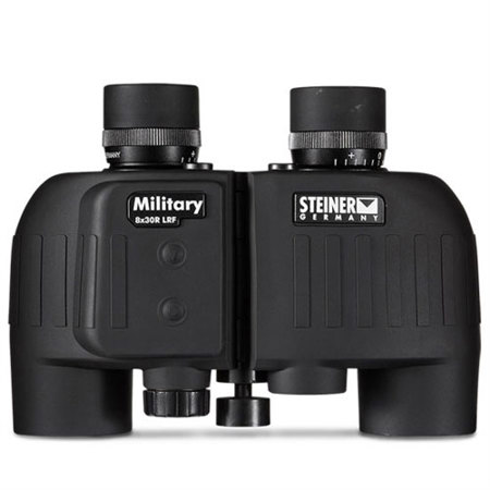 Steiner 8x30 M830r LRF Military Porro Prism Binocular, Reticle, IR Laser, 7.4Deg