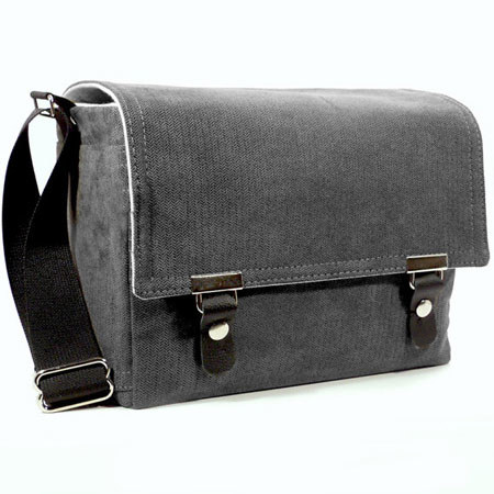 Stash by Mari Forssell Medium Camera Messenger Bag, Gray Herringbone