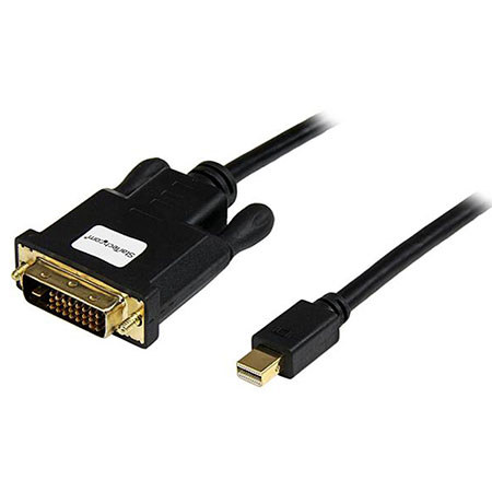 StarTech 6' Male Mini DisplayPort to Male DVI Adapter Converter Cable, Black