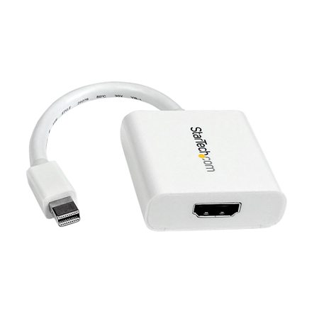 StarTech Male Mini DisplayPort to Female HDMI Video Adapter Converter, White