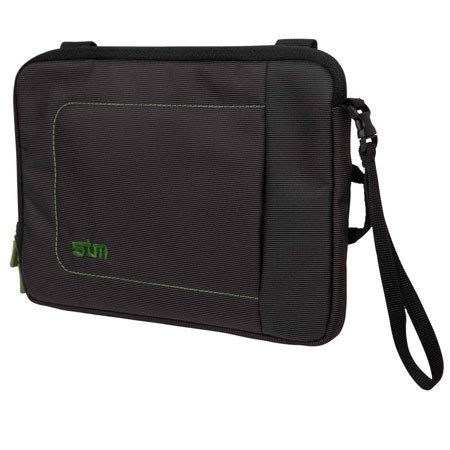 STM Jacket D7 7" Laptop Sleeve, Black/ Green