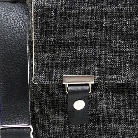 Stash by Mari Forssell Large Camera/Tablet Messenger Bag, Dark Gray Tweed
