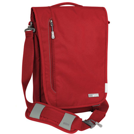 STM Linear Small Laptop Shoulder Bag, Berry