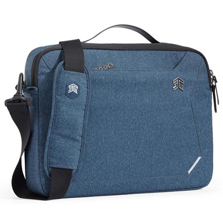 STM Myth Fleece-Lined 7L Brief Case with Strap for 13" Laptop, Slate Blue