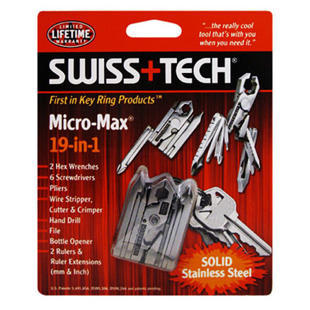 Swiss+Tech MPCSSS-EX 19-in-1 Micro-Max Key Chain Kit