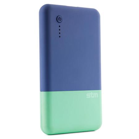 STM Grace PowerBank 5000mAh Portable Charger, Dutch Blue/Mint