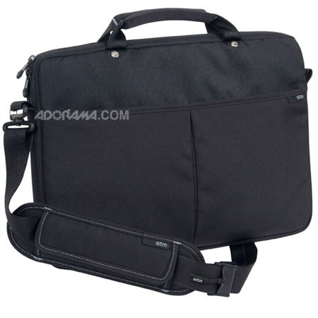 STM Slim Small 13 inch Laptop Shoulder Bag, Black
