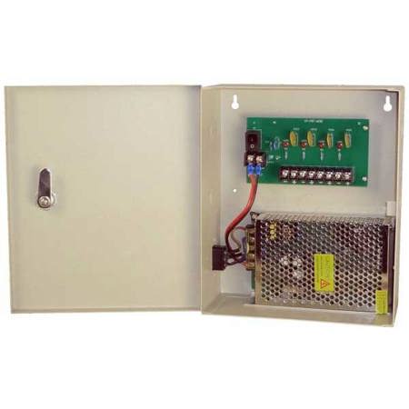 Securitytronix 12VDC 5A 4-Port Camera Power Supply, Beige