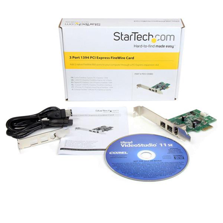 StarTech 3 Port 1394 PCI Express FireWire Card Adapter