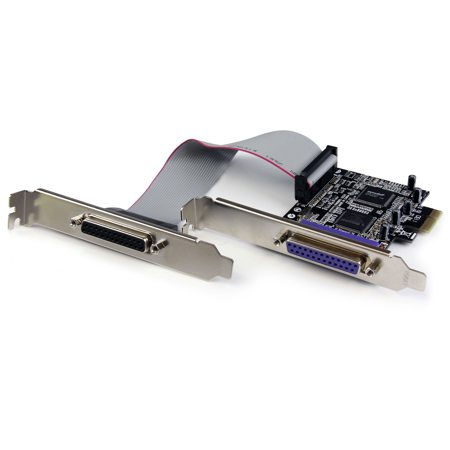 StarTech 2 Port IEEE 1284 PCI Express/PCI-e Parallel Adapter Card