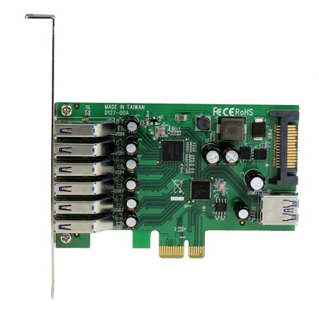 StarTech 7-Port Standard and Low-Profile Design PCI Express USB 3.0 Card